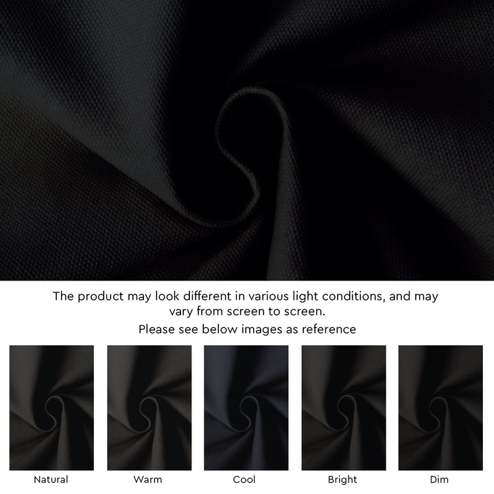 Cotton Jet Black Table Cloth (Pack of 1)
