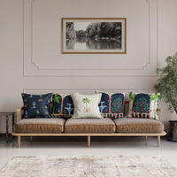 Polyester Mughal-01 Cushion Cover (Pack of 5)