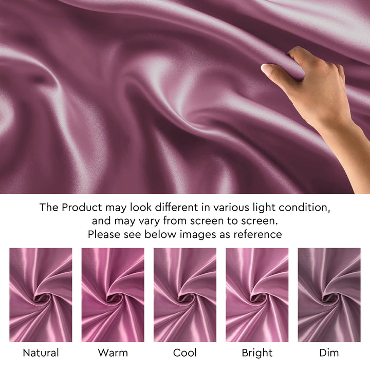 Silky Satin Fabric Material By Meter | 110 Cm Width, Silk & Shiny Fabrics | Fabric For Scrunchies, Dress, Pillowcases, Pajamas, Evening Dress, DIY