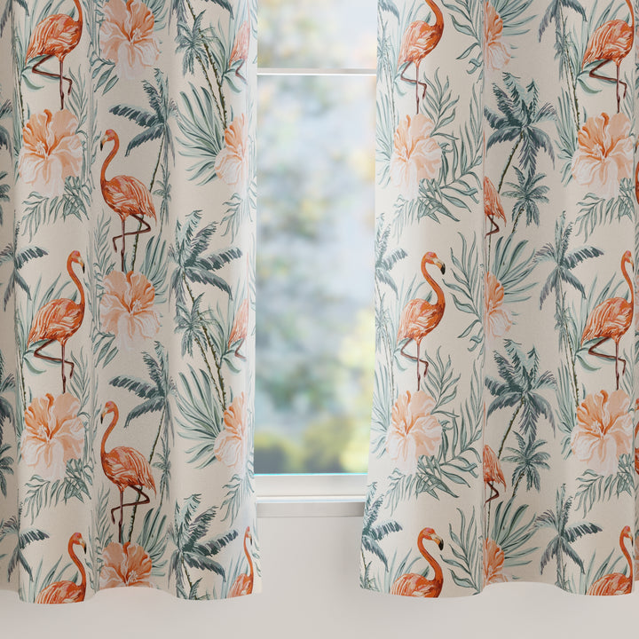 Blackout Flamingo Curtain (Pack of 2)
