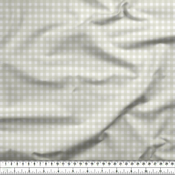 20s Sheeting Grey Checks Fabric (1 Meter)