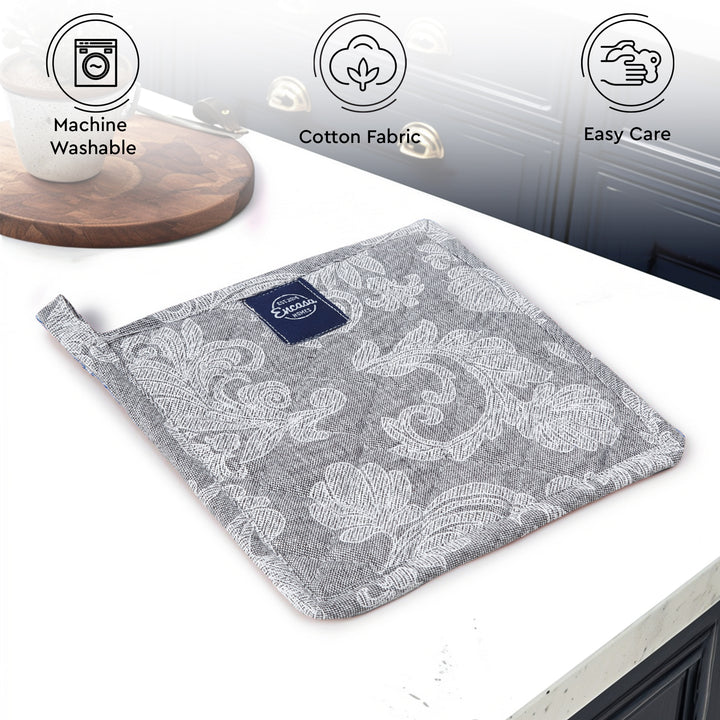 Cotton Grey Potholder (Pack of 2)