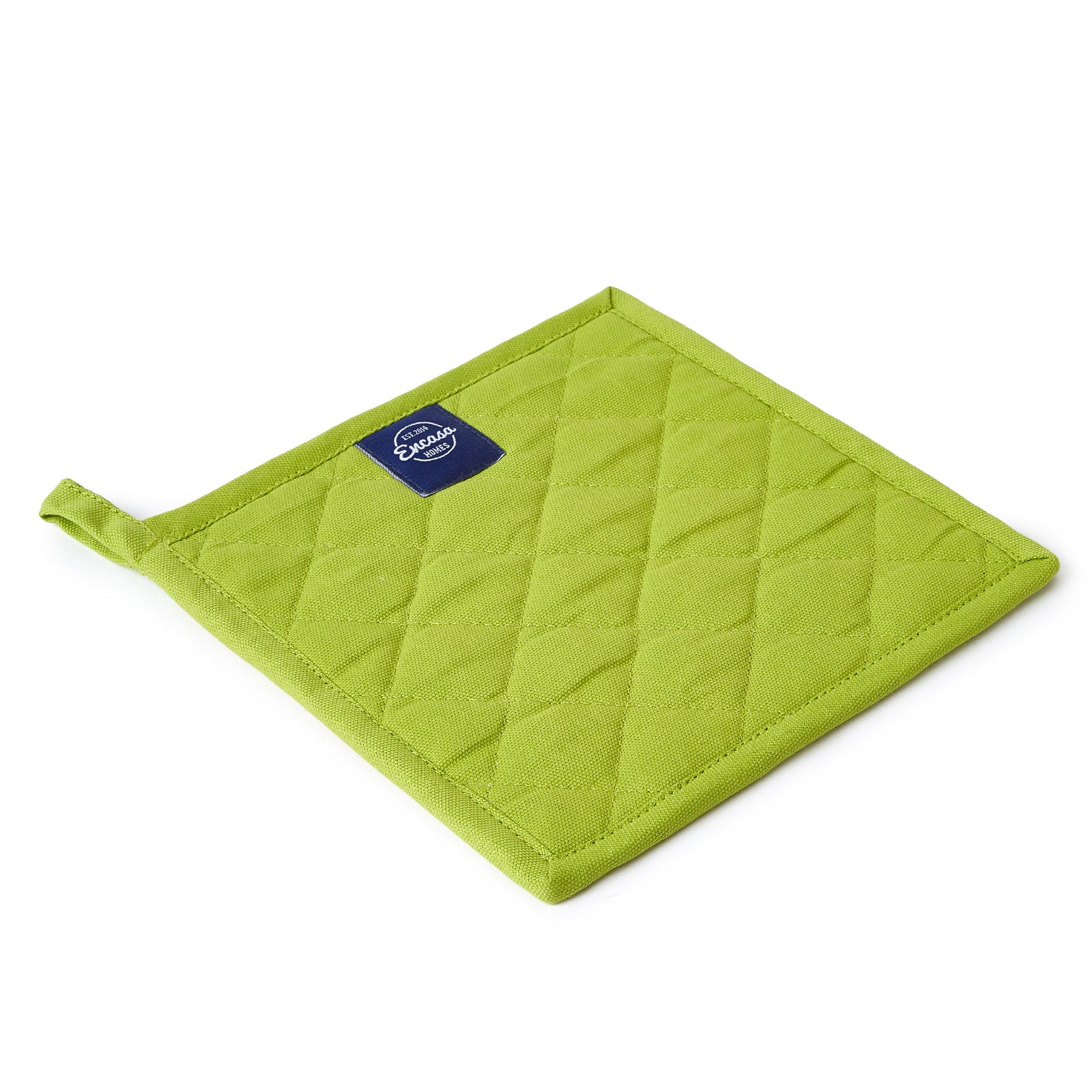 Cotton Lime Green Pot Holders (Pack of 2)