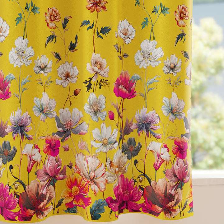 Blackout J2 Yellow Curtain (Pack of 1)