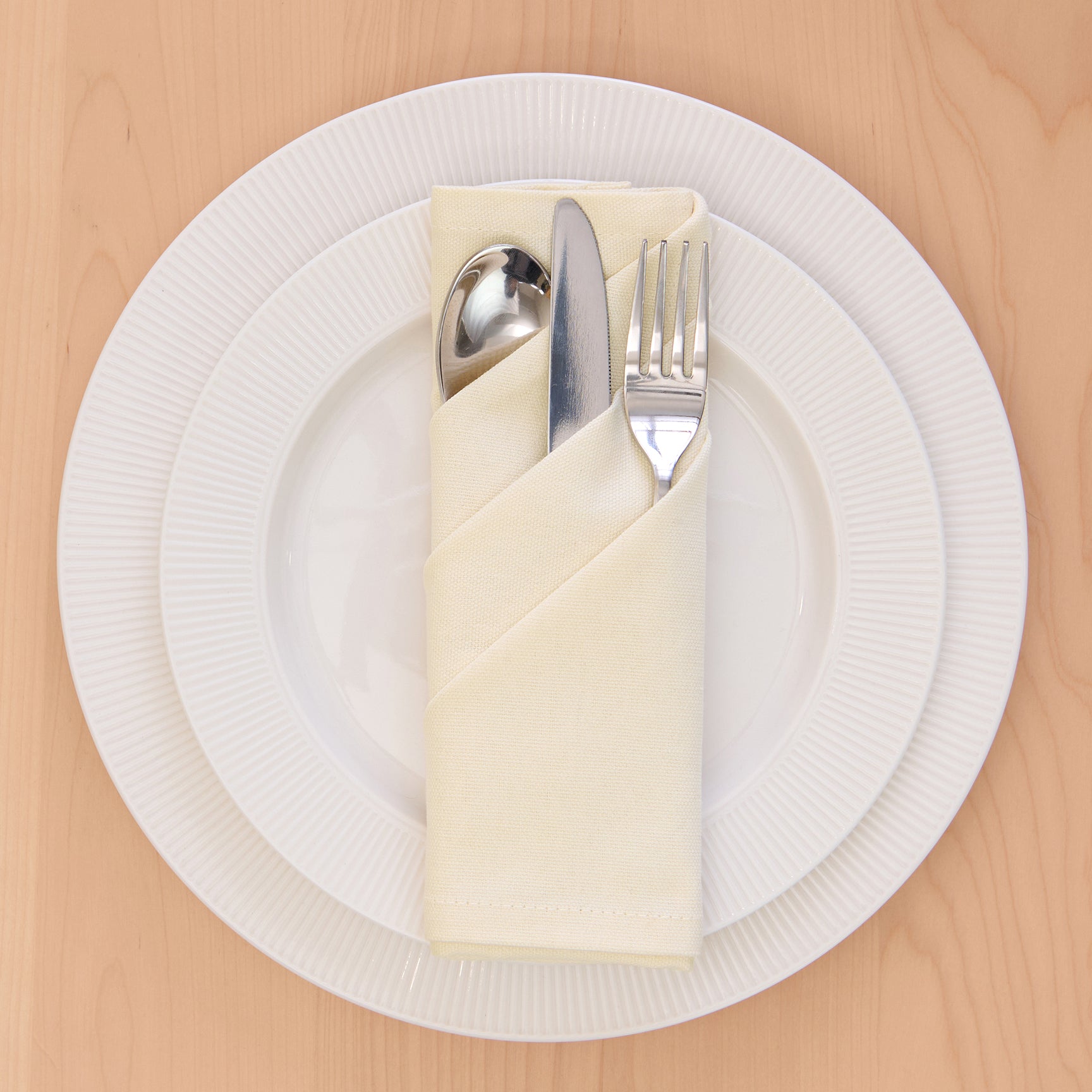 Cotton Natural Table Napkins (Pack of 6)