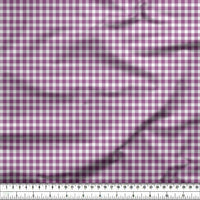 20s Sheeting Purple Checks Fabric (1 Meter)
