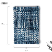 Cotton Blue Bathmat (Pack of 1)