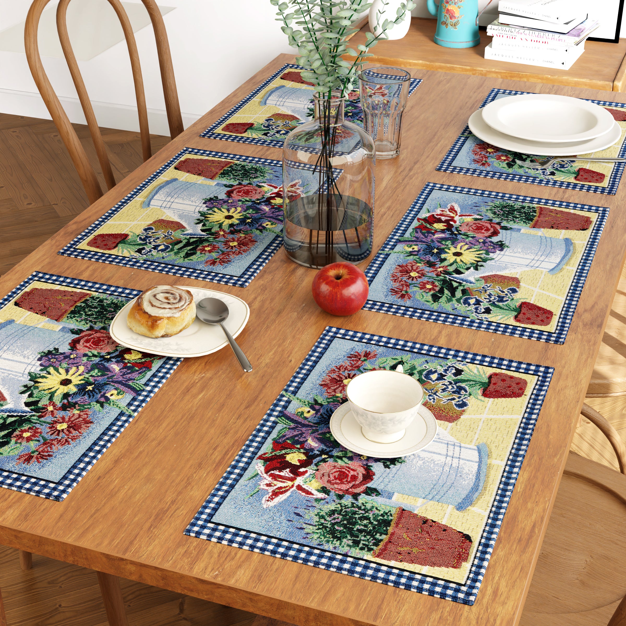 Cotton Flowerpot Placemat (Pack of 6)