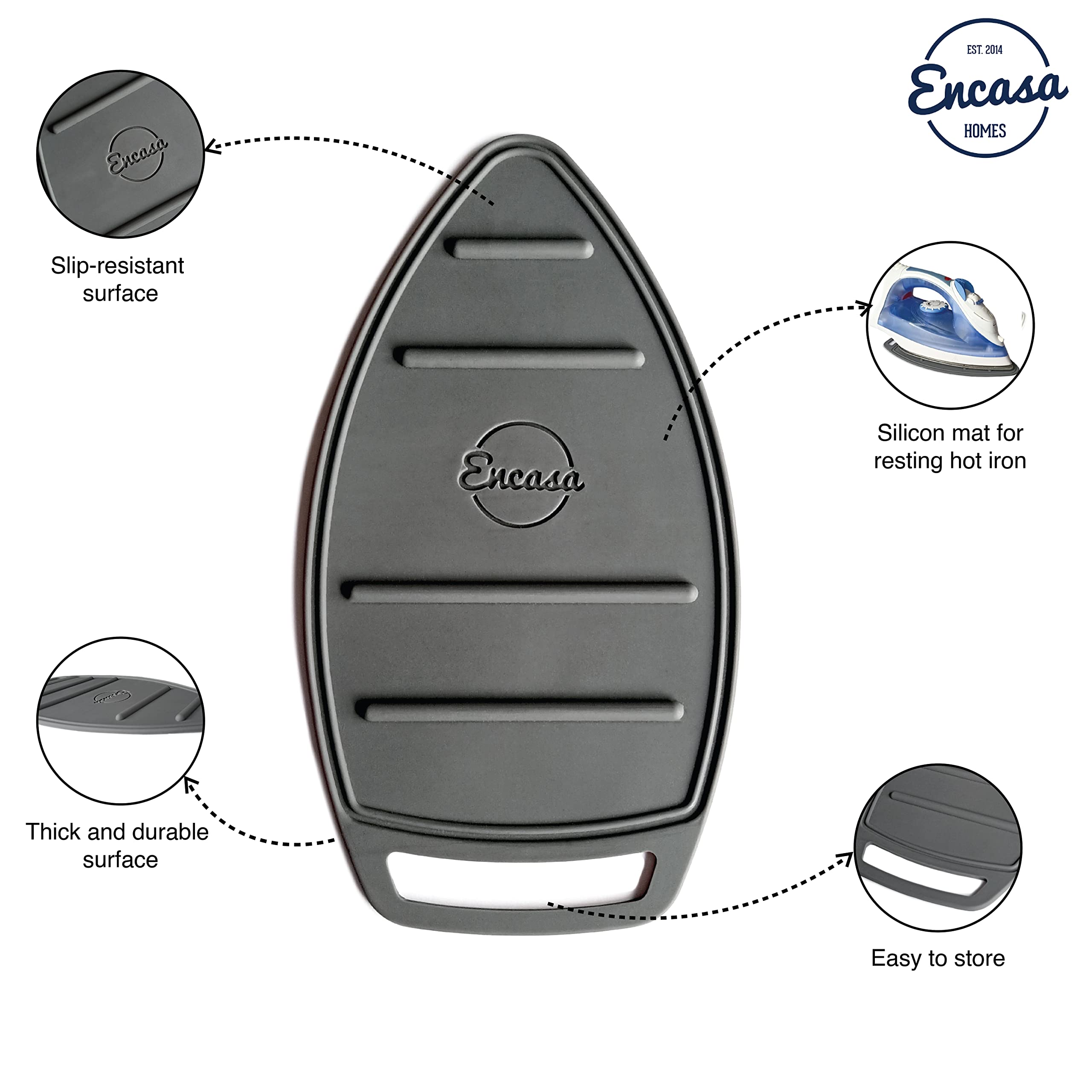 Silicone Mat Grey Ironing Pad