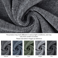 Chenille Grey Table Runner