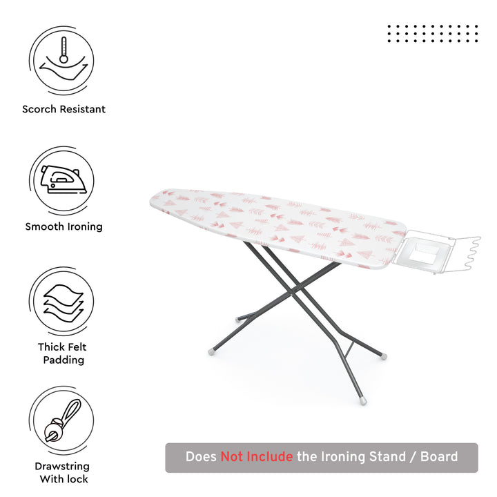 20s Sheeting Pink Arrow Ironing Board Cover