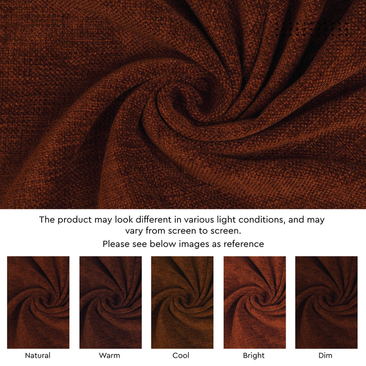 Chenille Rust Orange Table Runner