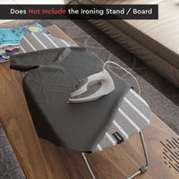 Cotton Roma Grey Stripes Ironing Board Cover (Pack of 1)
