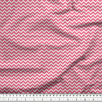 20s Sheeting Pink Chevron Fabric (1 Meter)
