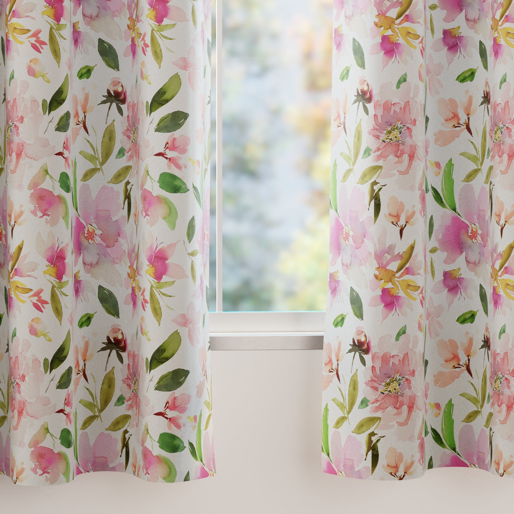 Blackout Polyester F1 Spring Curtain (Pack of 2)