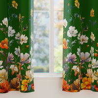 Blackout J2 Green Curtain (Pack of 2)