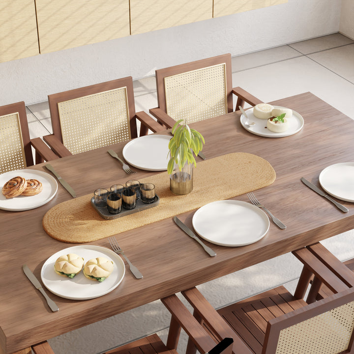Jute Natural Bleach Table Runner