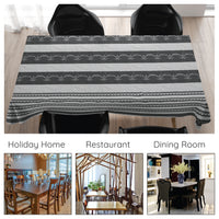 Cotton Grey Bunting Table Cloth (Pack of 1)