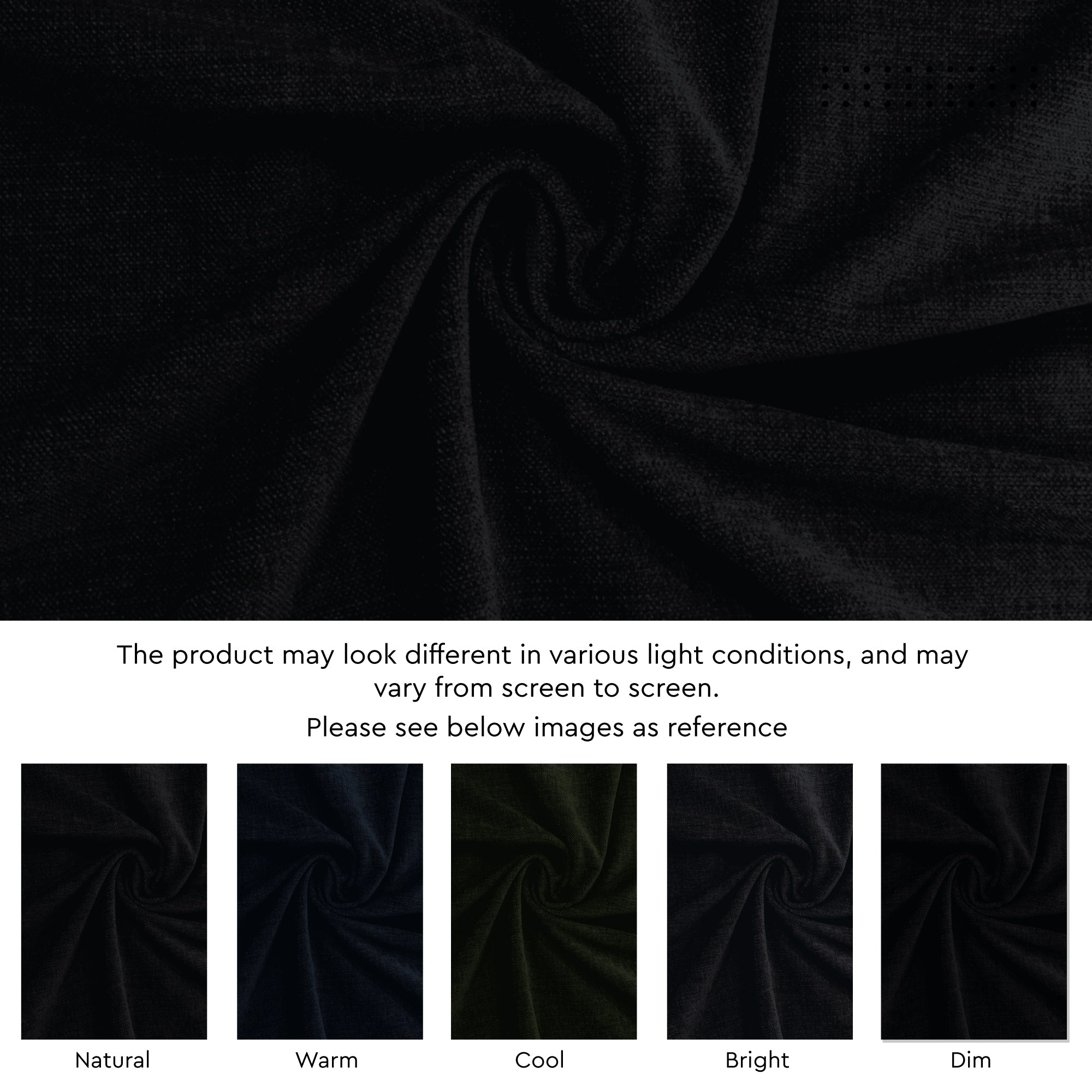Chenille Black Table Runner
