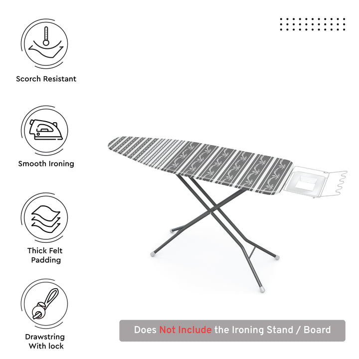 20s Sheeting Grey Bunting Ironing Board Cover