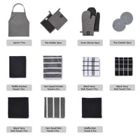 Cotton Grey Combo Kitchen Set (Pack of 21)