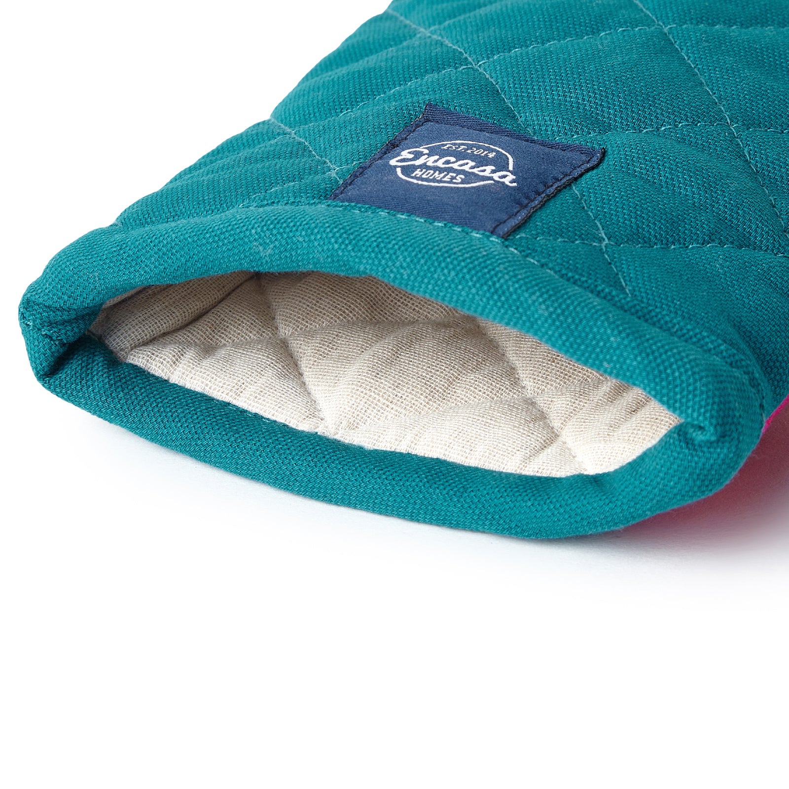 Cotton Azul Blue Oven Gloves (Pack of 2)