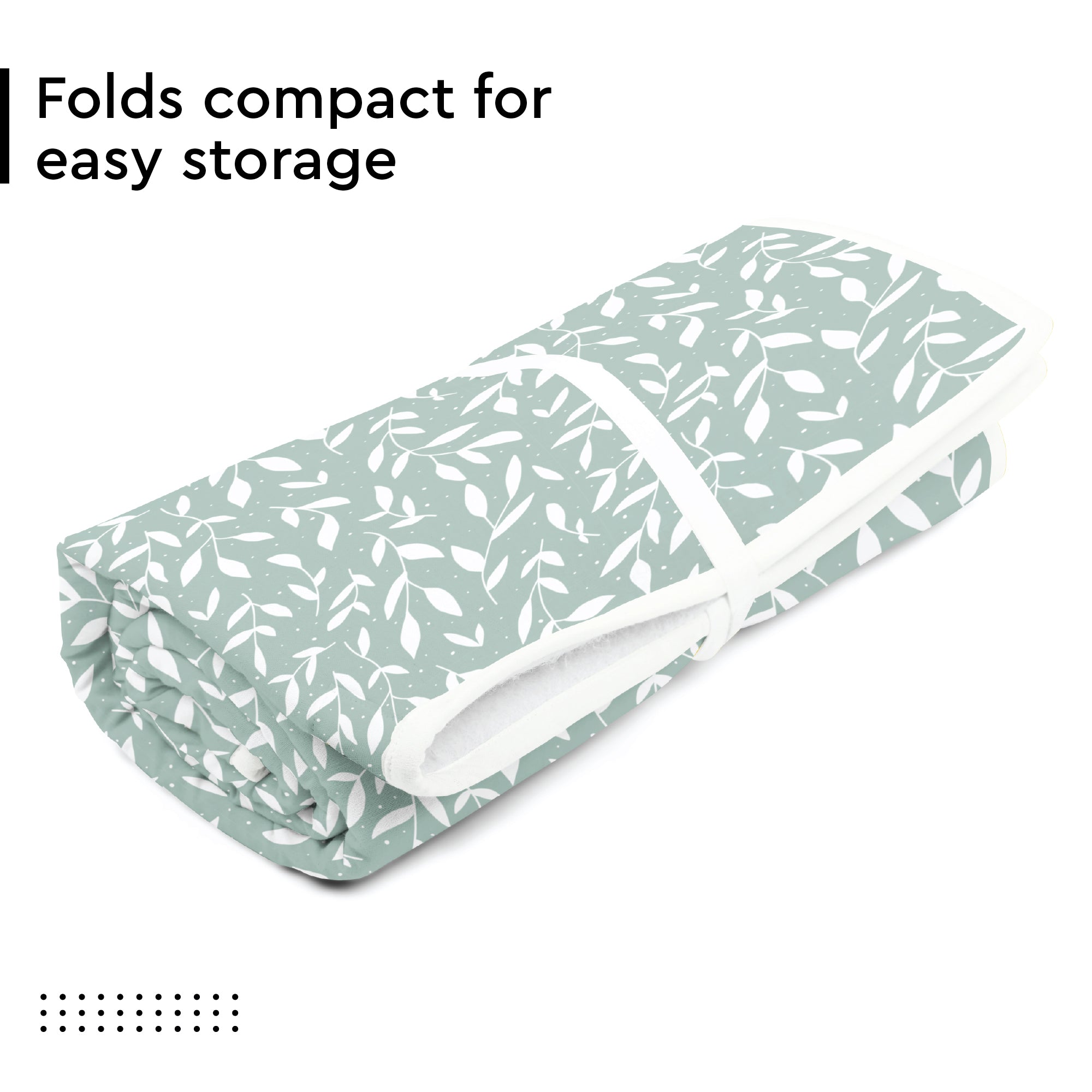 Green Leaflet Ironing Mat (Pack of 1)