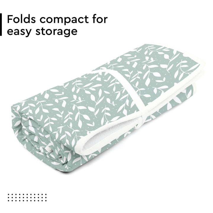 20s Sheeting Green Leaflet Ironing Mat (Pack of 1)