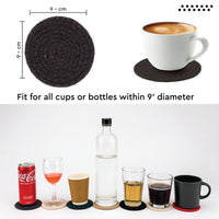 Cotton Dark Grey Coaster