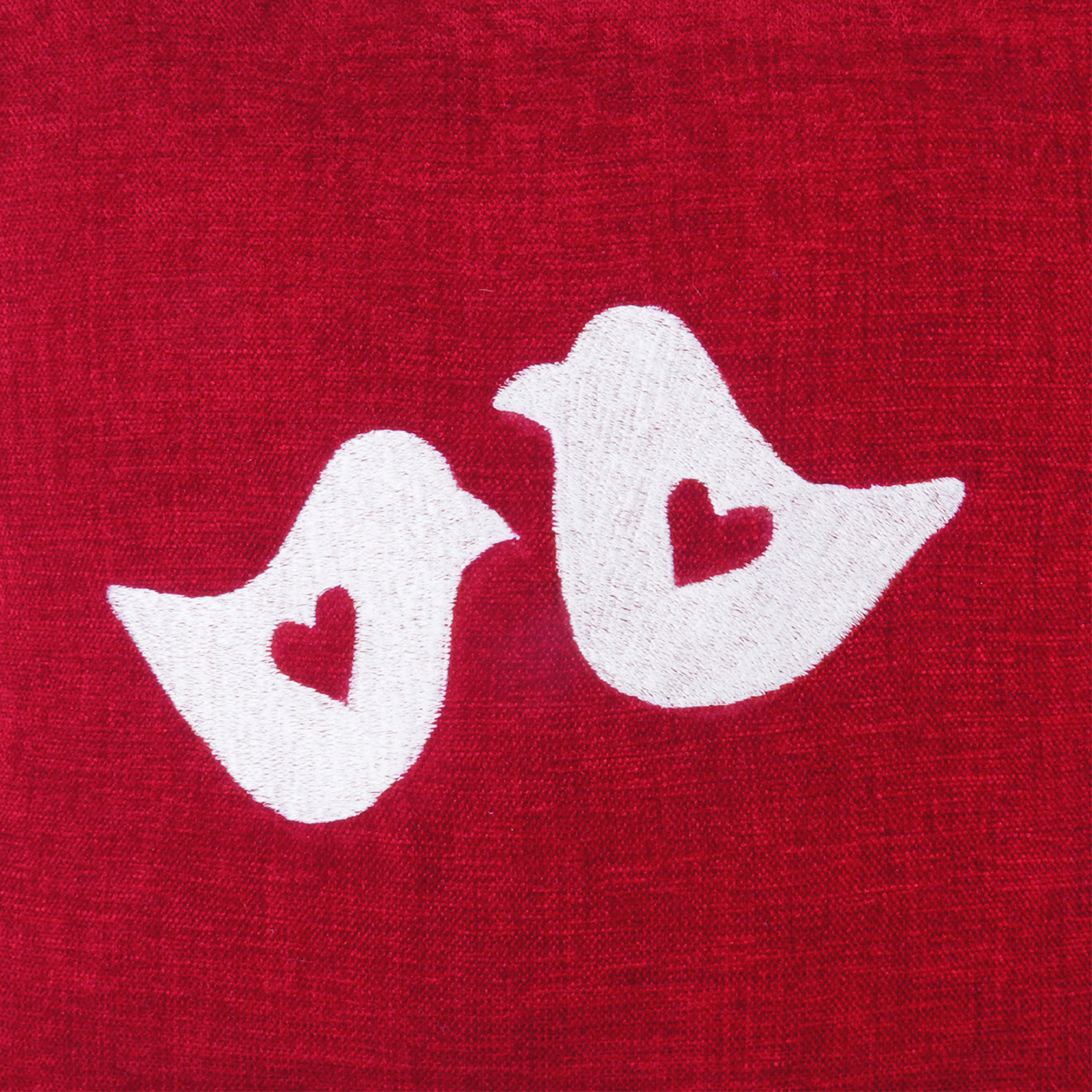 Lovebird- Red Cushion Cover