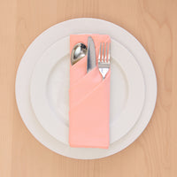 Cotton Peach Table Napkins (Pack of 6)