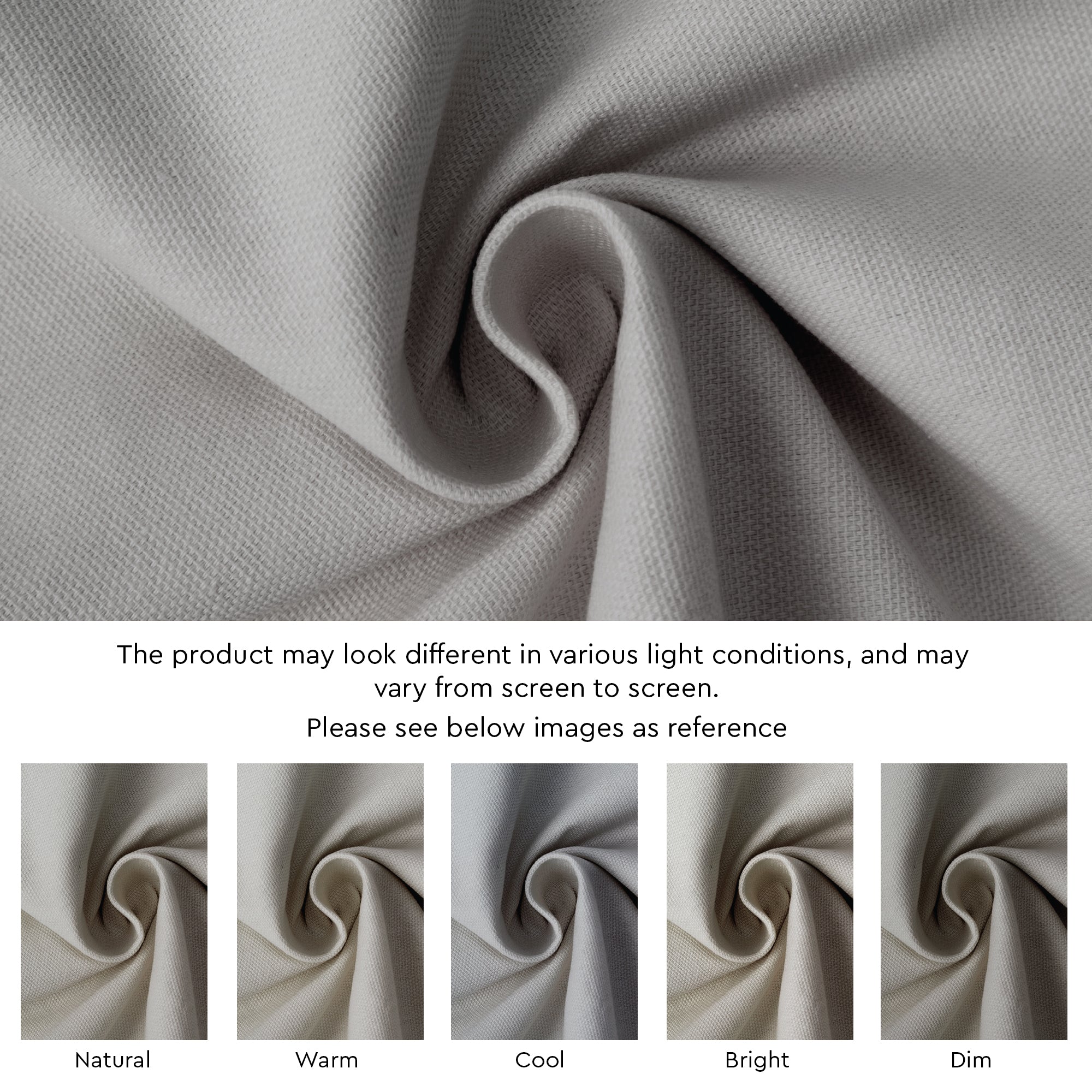 Cotton Light Grey Table Cloth (Pack of 1)