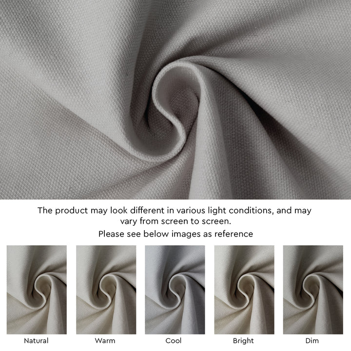 Cotton Light Grey Table Cloth (Pack of 1)