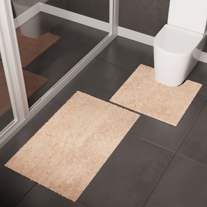 Cotton Beige Bathmat (Pack of 4)