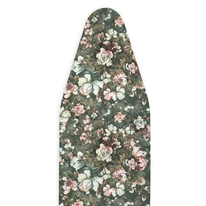 20s Sheeting - Silver Green Roses Ironing Board Cover (Pack of 1)