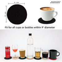Cotton Black Coaster