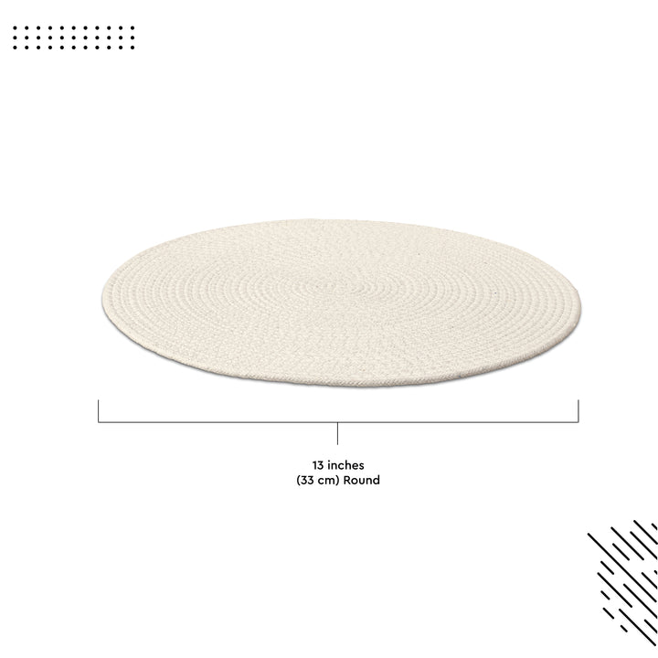 Cotton Off White Placemat (Pack of 6)