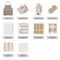 Cotton Beige Combo Kitchen Set (Pack of 21)