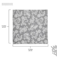 Cotton Grey Table Napkins (Pack of 12)