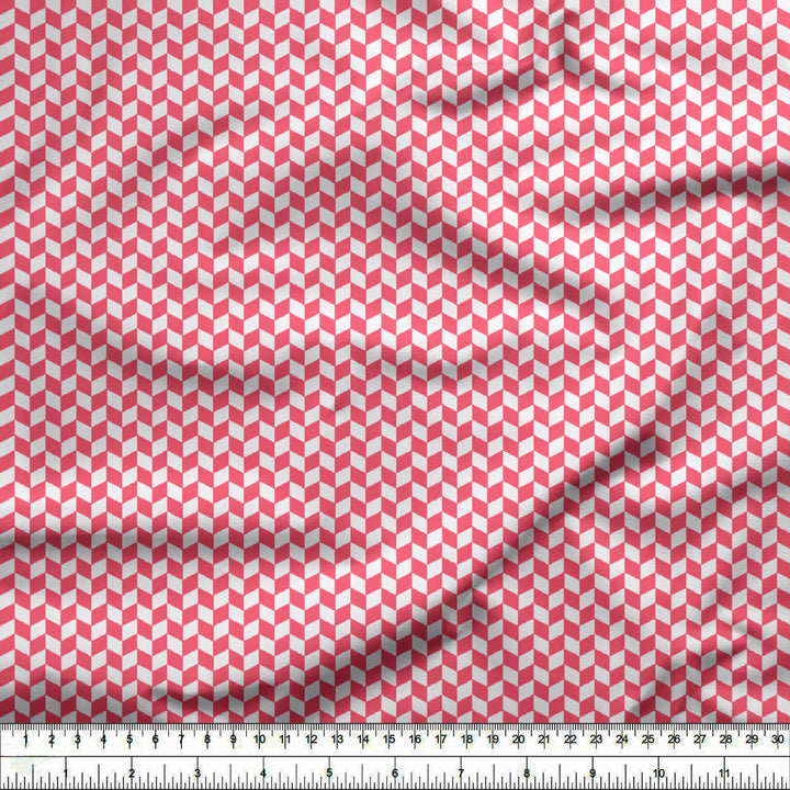 20s Sheeting Pink Diamond Fabric (1 Meter)
