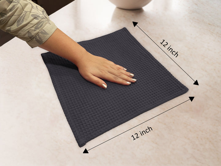 Cotton Grey Dish Towel (Pack of 12)