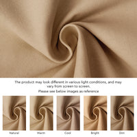 Cotton Light Beige Table Cloth (Pack of 1)