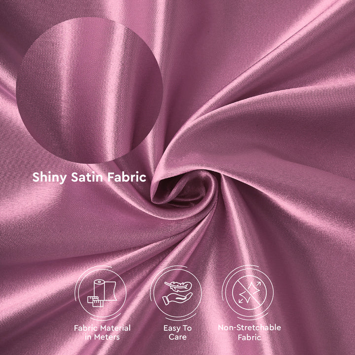 Silky Satin Fabric Material By Meter | 110 Cm Width, Silk & Shiny Fabrics | Fabric For Scrunchies, Dress, Pillowcases, Pajamas, Evening Dress, DIY