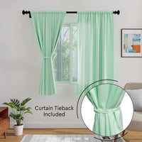 Micro Mint Curtain (Pack of 2)