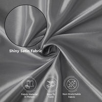 Satin Polyester Silk Grey Fabric
