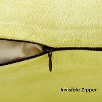 Velvet Pale Lime Cushion Cover (Pack of 2)