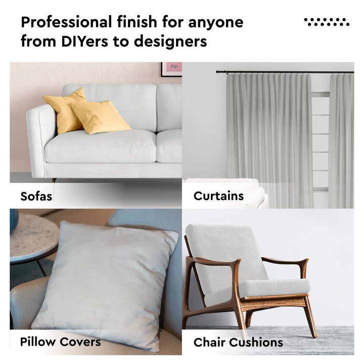 Mercerised Cotton Canvas Fabric, 100x150 cm Wide | Sold by the Metre, Cut to Length | Fabric For Cushions, Sofa Covers, Light Upholstery, Embroidery, Dress Material