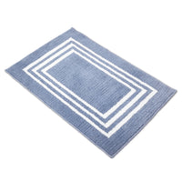 Microfibre Blue Bathmat (Pack of 1)