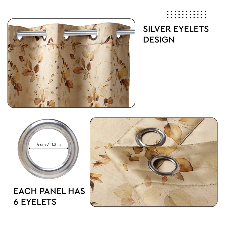 Blackout L1 Gold Curtain (Pack of 2)