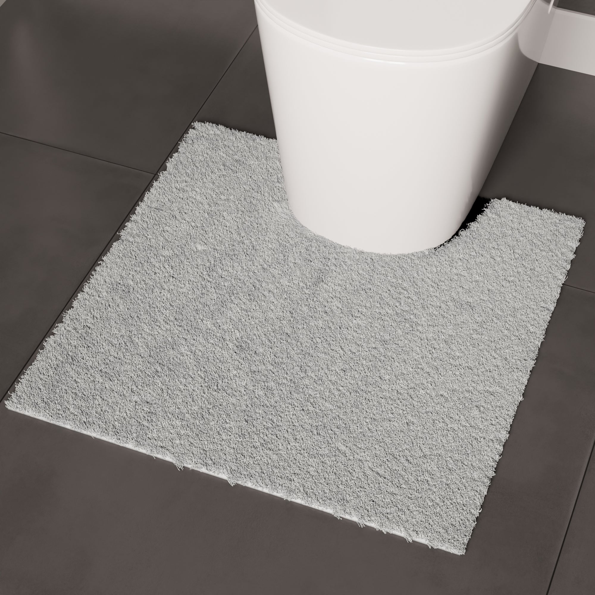 Cotton Light Grey Bathmat (Pack of 2)